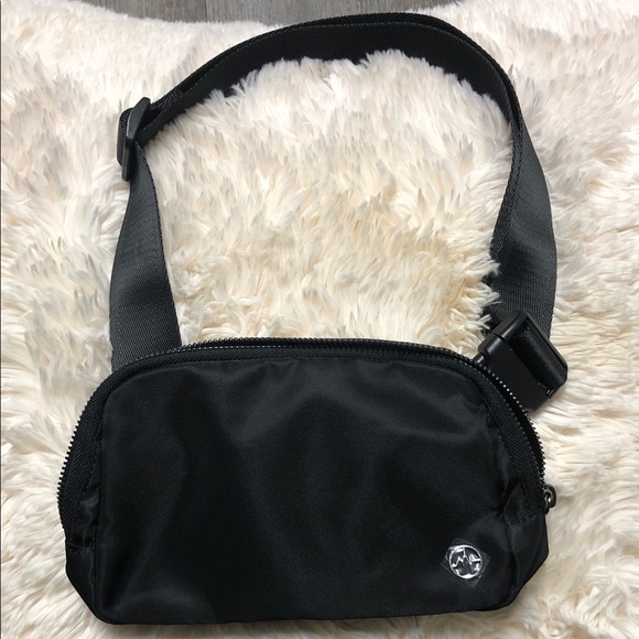 Black Nylon Men's Crossbody Bag - Picture 6 of 12